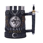 Nemesis Now Officially Licensed The Witcher Geralt of Rivia Tankard, Black, 15.5cm