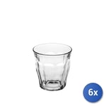 6x Lunettes Duralex Picardie 0,9Cl Verre Trempé Transparent