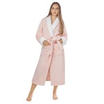 LEBENGOOD Robe de Chambre Femme Hiver, Peignoir Polaire, Sortie de Bain Chaude, OEKO-TEX®(S,Rosa)