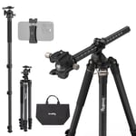 SMALLRIG 73" Camera Tripod, CT200 Professional Tripod, 360° Rotation Center Column Horizontal Tripod Monopod, with Smartphone Holder, for DSLR Camera, Video Camcorder, Max Load 22lb/10kg - 4288