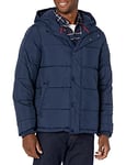 Amazon Essentials Doudoune à Capuche Épaisse Homme, Bleu Marine, XL