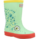 Hunter Childrens Unisex Little Kids Original First Classic Wellingtons - Lime Green Rubber - Size UK 9 Kids