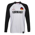 FIFA Official World Cup 2022 Classic Long Sleeve Tee, Youth, Germany, Age 13-15 White/Black