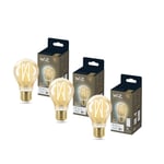 WiZ - 3xA60 Amber lampa E27 Justerbar Vit - Paket