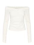 Inaragz Ls Knot Blouse Tops Blouses Long-sleeved White Gestuz