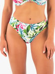 Fantasie Langkawi Palm Print Bikini Bottoms, White/Multi