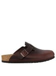 Birkenstock Men'S Boston Oiled Leather Sandal - Brown