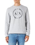 Armani Exchange Men's 8nzm87 Sweatshirt, Grey (B09B Heather Grey 3929), X-Small