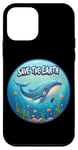 Coque pour iPhone 12 mini Cute Save our Planet, Jour de la Terre, Journée de la Terre Cool Whale