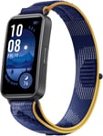 Band 9, Bracelets Montre Connectée, Ios & Android, Trusleep 4.0 Surveillance Scientifique Du Sommeil, 14 Jours D'utilisation Maximale, 100 Modes D'entraînement, Bleu Nylon[Exclusivité ]