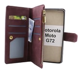 XL Standcase Lyxfodral Motorola Moto G72 (Vinröd)