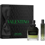 Valentino Men's fragrances Uomo Born In Roma Green StravaganzaGift set Eau de Toilette Spray 50 ml + Travel Spray 15 ml 65 ml (£1,070.46 / 1 l)