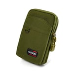 Dubbelskikts EDC Molle-väska utomhus militär midjeväska Me Army green