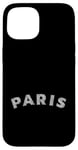 Coque pour iPhone 15 France Capitale Hachure Lettre Paris