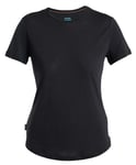 Icebreaker Sphere III SS Tee Cool-Lite Women dam-T-shirt Svart S - Fri frakt