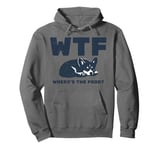 Funny Sarcastic WTF - Where's The Food Cute Corgi Dog Lover Pullover Hoodie