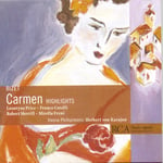 G. Bizet, Bernard Demigny, Franco Corelli, Frank Schooten, Geneviève Macaux, JeanChristophe Benoit, Maurice Besançon, Mirella Freni, Monique Linval, Robert Merrill, Vienna State Opera Chorus  Carmen [highlights]  CD