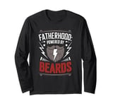 Proud Bearded Father Dad And Beard Parenting Dad Jokes Long Sleeve T-Shirt