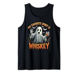 Ghost Whiskey, My Favorite Spirit Is Whiskey Ghost Halloween Tank Top