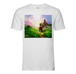 T-Shirt Homme Col Rond Zelda Plaine Hyrule A Cheval Jeux Video