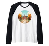 Cool Schoolyard for back to school lovers and books fans Raglan Baseball Tee