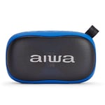 AIWA ALTAVOZ BS-110BL Bluetooth Azul 2X5W/MANOS Libres/Bluetooth/AUX in/M-SD/Hyperbass BS-110BL