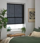 Habitat Bamboo Roller Blind - Black 6ft Width 180Cm X Drop 160Cm