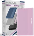 Disque Dur Externe 250 Go HDD de Sauvegarde de données - Extension de mémoire 2,5"" Disque Dur Portable USB 3.0 Compatible avec Mac, Ordinateur de Bureau, PC, PS4, PS5, Xbox One (Rose)