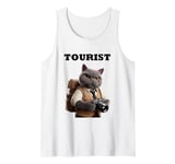 Tourist British Shorthair Cat Men Women Boys Girls Kids Tank Top