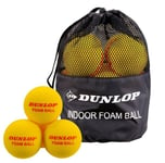 Tennispallot Dunlop Indoor Foum, keltainen