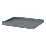 Tablette coulissante gris anthracite Atomia L. 68,7 x H. 7,2 x P. 51,6 cm