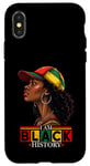 Coque pour iPhone X/XS Célébration des filles noires du Mois de l'histoire de I Am Black