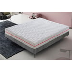 Materassiedoghe - Matelas mousse 90x190 - accueil mémoire de forme – epaisseur 20 cm – déhoussable