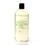 Mystic Moments | Organic Sweet Almond Virgin Carrier Oil 500ml - Pure & Natural Oil Perfect For Hair, Face, Nails, Aromatherapy, Massage and Oil Dilution Vegan GMO Free