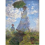 Fine Art Prints Claude Monet Woman With A Parasol Madame Monet And Her Son Unframed Wall Art Print Poster Home Decor Premium,16 x 12 inches