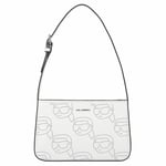 Karl Lagerfeld Ikonik 2.0 Sac à bandoulière Cuir 24 cm off white (TAS007312)