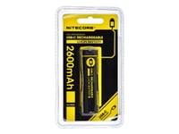 Nitecore Nl1826r, Laddningsbart Batteri, Litium-Ion (Li-Ion), 3,6 V, 1 Styck, 2600 Mah, Svart