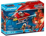 4008789711953 City Action 71195 Fire Helicopter Figure Set PLAYMOBIL