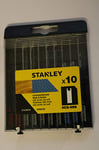 STANLEY STA28020 Lames en U pour Scie Sauteuse, Noir, Set de 10 Pièces