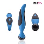 Neojoy Mini Wand Vibrator Silicone USB Rechargeable 7-Speed Functions - Blue