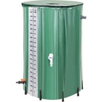 SWANEW Récupérateur d'eau de pluie pliable 380 L, Cuve Eau Jardin - ⌀ 70 x 100 cm