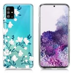 Deco Samsung Galaxy S20 skal - Vita Blommor