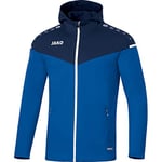 JAKO Women's Champ 2.0 Hooded Jacket, Royal/Navy, 36 (EU)