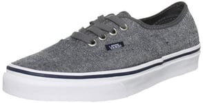 Vans Men's Authentic Low-Top Trainers, Pewter True White, 7.5 UK