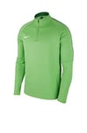 Nike Men Dry Academy 18 Drill Long Sleeve Top - Light Green Spark/Pine Green/White, Small
