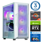 Intop Aqua Ryzen 5 7600X 32GB DDR5 2TB SSD M.2 NVME+2TB RTX3060 12GB WIN11Pro