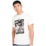 Barbour International Homme T-Shirt Blanc Morris MTS1136 Ligne Steve Mcqueen