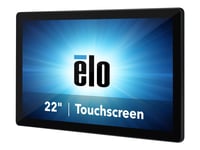 Elo I-Series 2.0 - Alt-I-Ett - Celeron J4105 / Inntil 2.5 Ghz - Ram 4 Gb - Ssd 128 Gb - Uhd Graphics 600 - Gigabit Ethernet - 802.11A/B/G/N/Ac, Bluetooth 5.0 - Uten Os - Monitor: Led 21.5" 1920 X 1080 (Full Hd) Berøringsskjerm - Svart