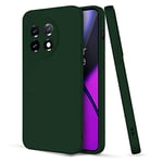 Hismart Phone Case for OnePlus 11(2023), Slim Silicone Mobile Cover Waterproof with Full Camera Protection - Pine Green