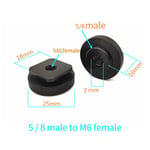 Trépied pour caméra d'action GoPro DSLR,support simple,double kg,support de griffe froide,support de support pour flash de studio photo,3/8,1/4,vis 5/8 - Type 5 8 to M6 for Mic